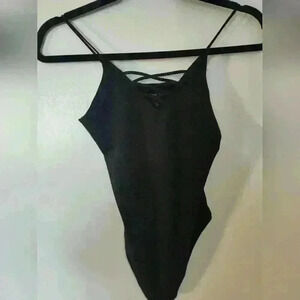 Black strappy body suit size s/p #153